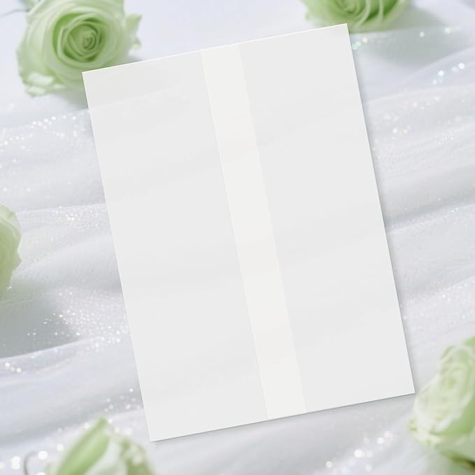 120 Pack Pre-Folded Vellum Jackets by Unknown
