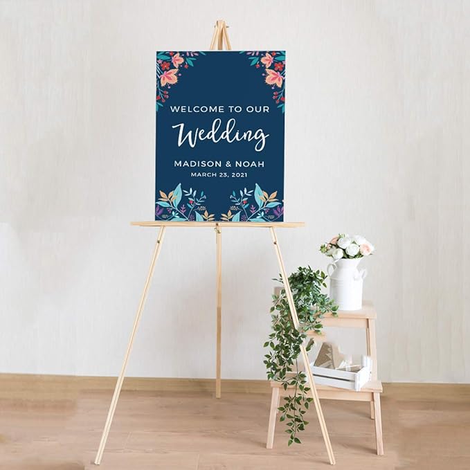 Andaz Press Personalized Extra Large Wedding Easel Board Party Sign, 12x18-inch - Image 5