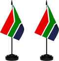 South Africa South African Deluxe Desk Flag Set Small Mini Miniature South by tibijoy