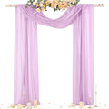 Socomi Lilac Purple Wedding Arch Draping Fabric 29" x 20Ft 1 Panel Sheer by Socomi