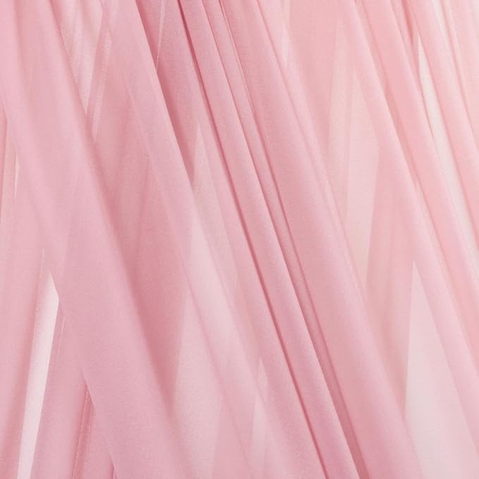Dusty Rose Elegant Arch Draping Fabric Outdoor 1 Panel 29" × 20Ft Sheer Chiffon - Image 3