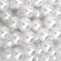 100Pcs 20mm White Round ABS Faux Pearl Beads by Anlan-angel
