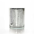 WGV Silver Speckled Tea Light Votive Candle Holder 2.2x2.75, Small Tiny Utility by WGVInternational-OpusGlassware