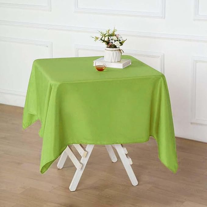 Efavormart 54x54 Lime Green Wholesale Linens Seamless Polyester Square Linen - Image 2