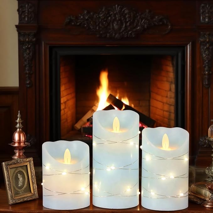 Silverstro Nautical Flameless Candles - Image 4