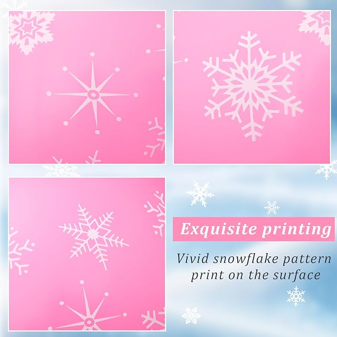 Skylety 40 Pieces Snowflake Balloons Bulk Winter Transparent Snowflake Latex - Image 3