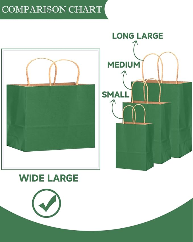qiqee 100PCS Large Gift Bag - Image 6