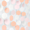 Peach-Pink White Party-Decorations Paper Garland - 52ft Princess Birthday by Hugfond