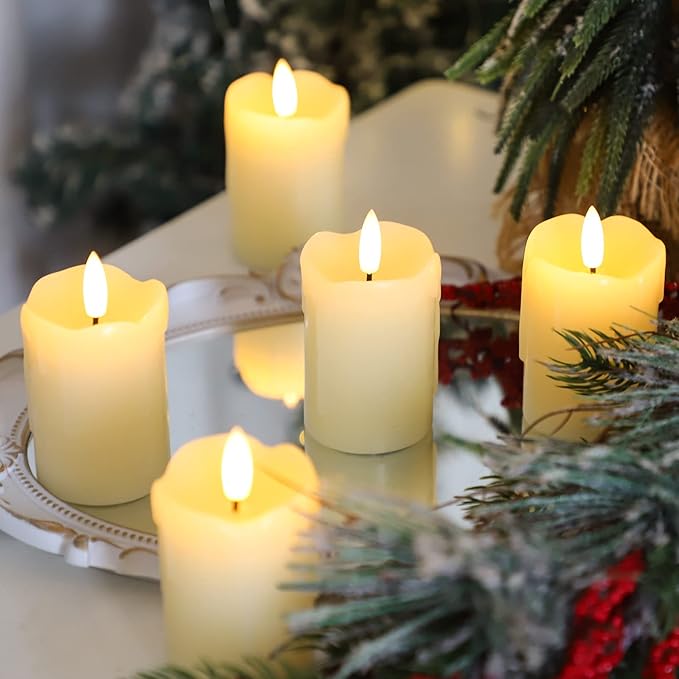 Lezonic Flameless Votive Candles Battery Operated - Image 2