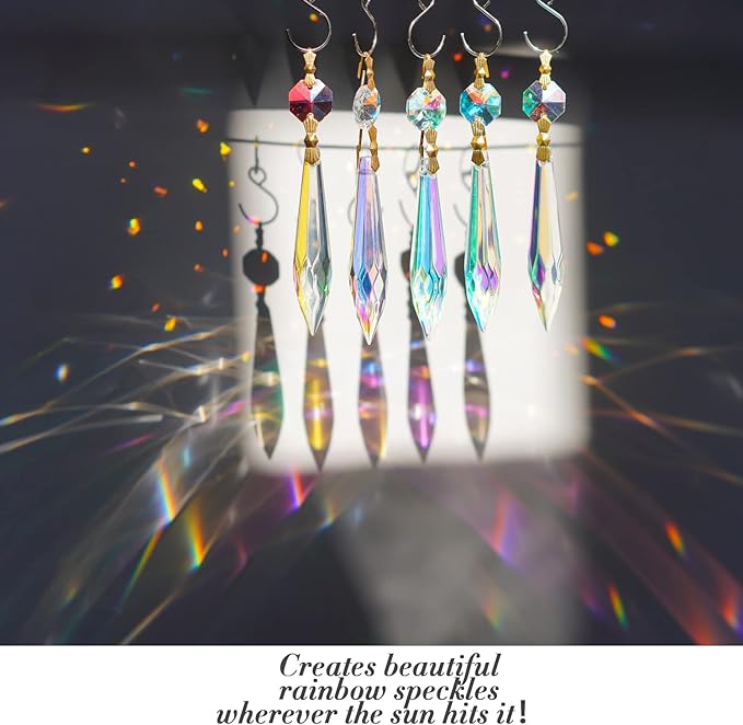 20pcs Large Colorful Crystal Prisms - Image 2