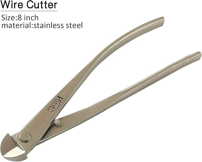 6-Piece Bonsai Tool Set, Knob Cutter, Trunk Splitter, Concave Cutter, Wire - Image 5