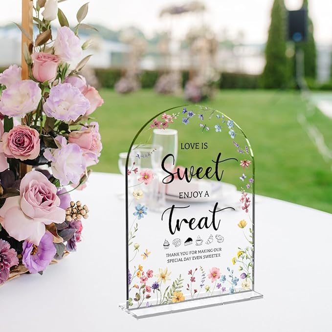 Wedding Signs Decor, Love is Sweet Sign - Image 3