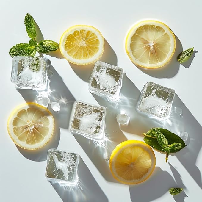 HappyFiller 22 PCS Large Crystal Square Fake Ice Cubes Acrylic Ice Rocks - Image 9