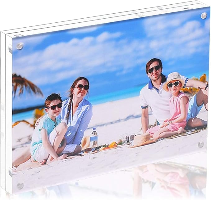 11x14 Acrylic Picture Frame, Minimalist Frameless Floating Frame by JUOIFIP