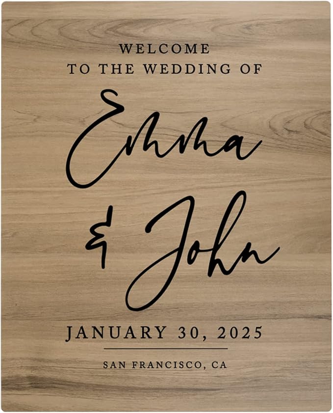 Andaz Press Large Wooden Welcome Sign by AndazPress