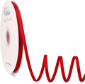Ribbli Red Satin Ribbon Double Faced Satin 1/4 Inch x Continuous 100 Yards-Red by Ribbli