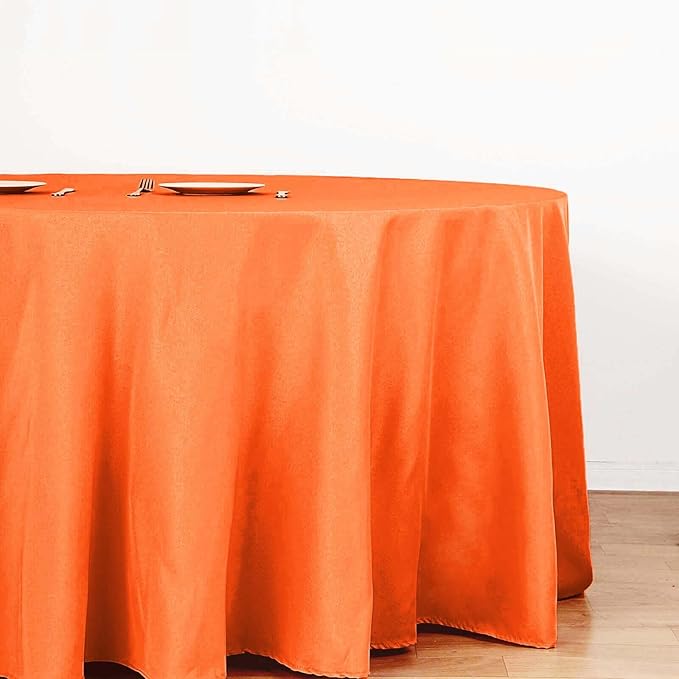 Efavormart Round Tablecloth, 132 Inch Stain & Wrinkle Resistant Washable Table - Image 3