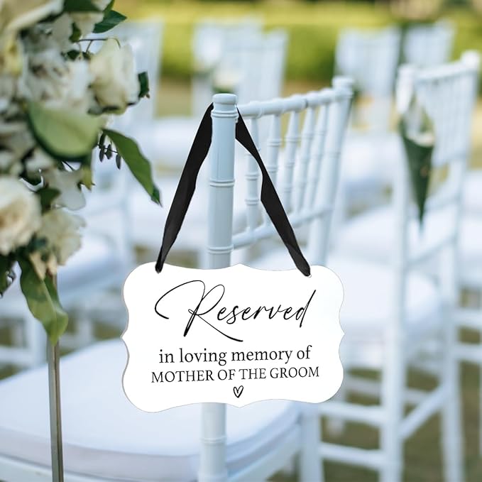 Acrylic Wedding Sign, Ring Bearer Sign, Reserved Seating Signs, - Image 2