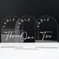 JINMURY Clear Arch Wedding Table Numbers 1-10 by JINMURY