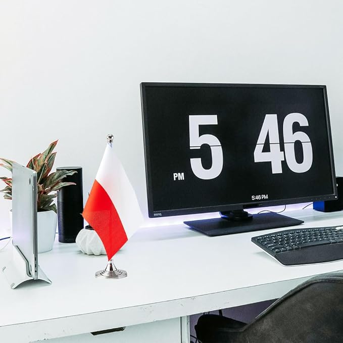 Poland Flag Polish Flags, Small Mini Polish Desk Flag, Used - Image 5