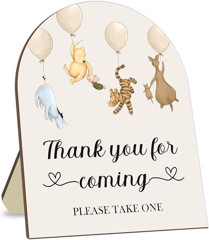 Winnie Decor Wedding Shower Welcome Sign, Thank You by CelebrateEveryMoment