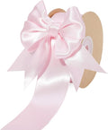 LaRibbons Pink Satin Ribbon 1 1/2 Inch 25 Yards Double Faced Light Pink Silk by LaRibbons