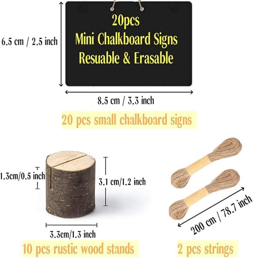 10 Pcs Mini Chalkboard Signs Small Chalkboard Label - Image 2