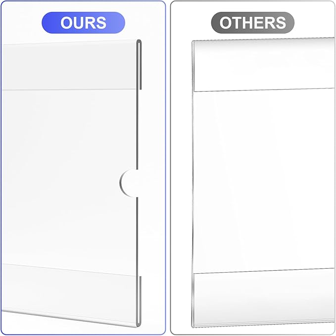8.5x11 inches Acrylic Sign Holder Wall Mounted Portrait Nami Tape, 8 1/2 x 11 - Image 7