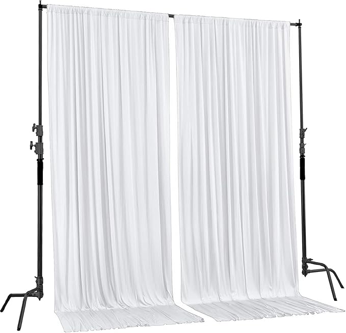 AK TRADING CO. 10 feet x 10 feet Polyester Backdrop Drapes Curtains Panels - Image 2
