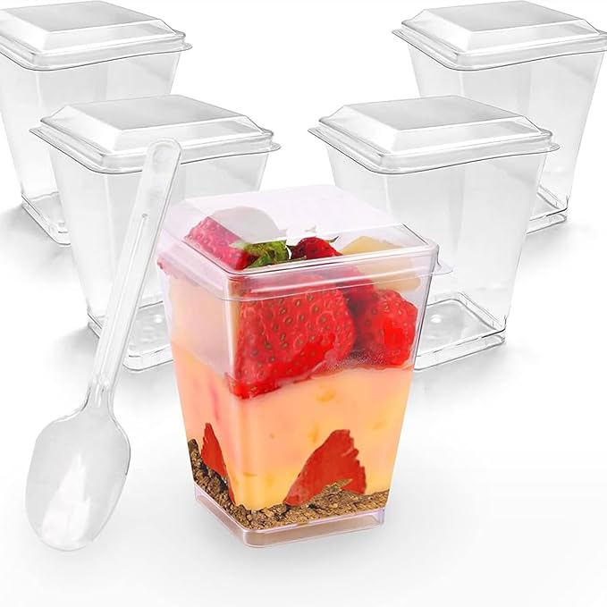 50 Pack 5 oz Plastic Dessert Cups - Image 4