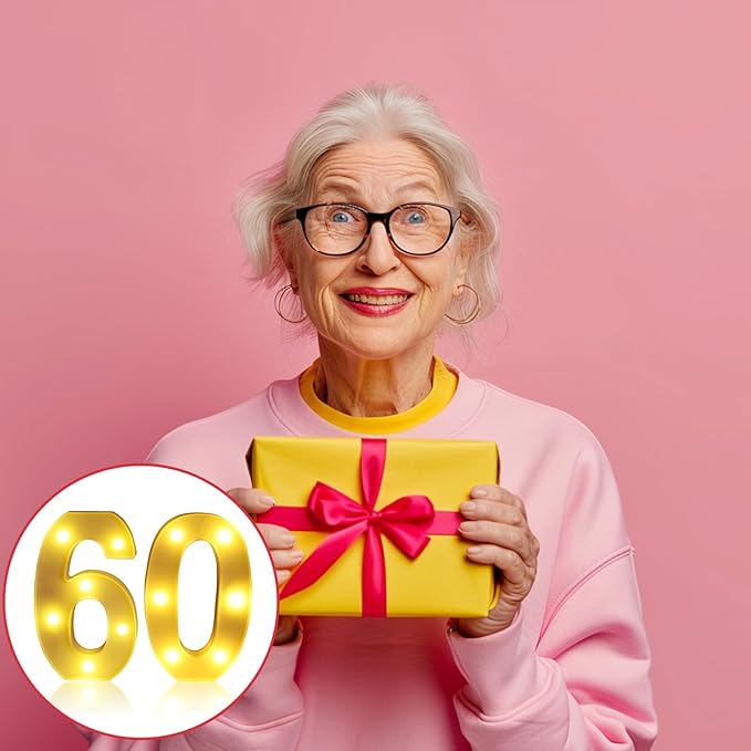 60th Birthday Decorations for Women Men, Happy 60 Birthday Decorations for - Image 7