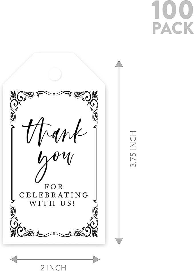 Andaz Press 100-Pack Thank You for Celebrating - Image 5