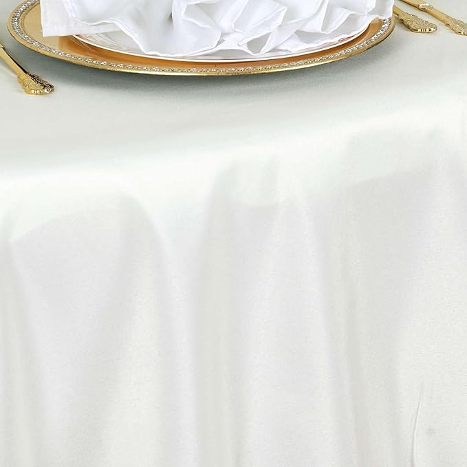 Efavormart Round Tablecloth, 120 Inch Stain & Wrinkle Resistant Washable Table - Image 3