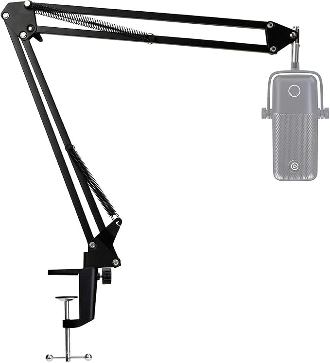 Wave 1 Microphone Stand, Professional Mic Boom Arm Stand Compatible by sunmon