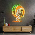Astronaut Carrying Tacos Neon Sign, BusinessTacos LED Light, taco shop Décor by BELISAMA