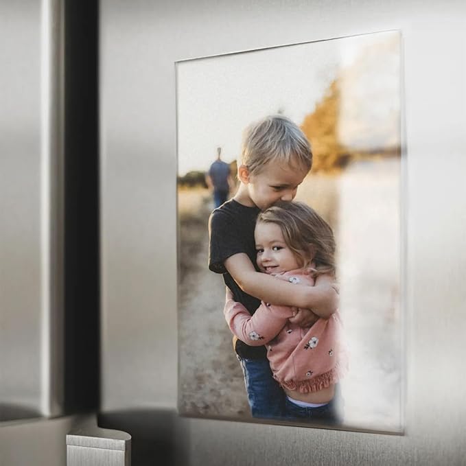 8 Pcs Magnetic Picture Frames for Refrigerator 2.36 x 3.54 Inch, Acrylic - Image 2