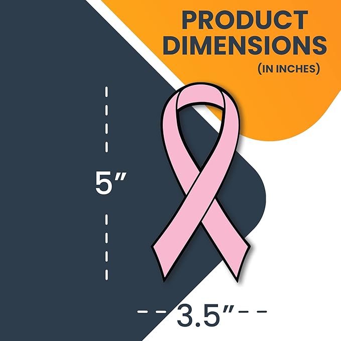 Magnet Me Up Support Breast Cancer Awareness Month, 3.5x7 Inches, Heavy Duty - Image 2
