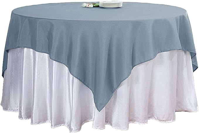 Efavormart 54x54 Dusty Blue Wholesale Linens Seamless Polyester Square Linen - Image 7