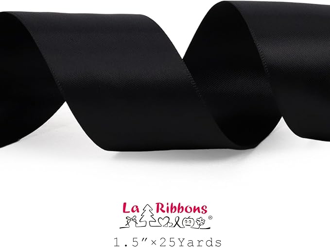 LaRibbons 1 1/2 Inch 25 Yard Double Faced Satin Ribbon - Image 5
