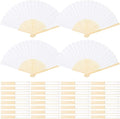 Aneco 36 Pieces Handheld Paper Fans Paper Folding Fans by Aneco