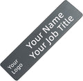 Stainless Steel Durability Black Custom Name Tag by QIPAN