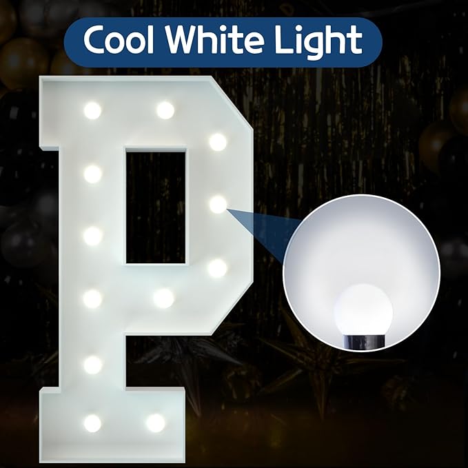 Marquee Letters 4 Feet Tall Large Light Up Letters Baby Shower Decorations - Image 2
