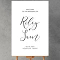 Customized Wedding Welcome Sign, Plastic Wedding Welcome Sign by Custom