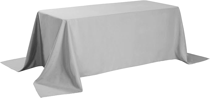 Rectangle Tablecloth 90x132 inch Washable Polyester Fabric Table Cloth - Image 2