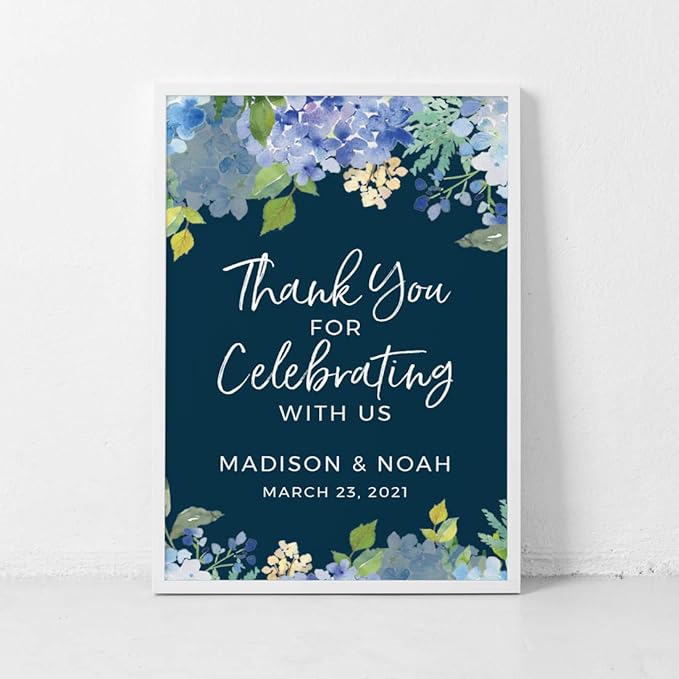 Andaz Press Personalized Extra Large Wedding Easel Board Party Sign, 12x18-inch - Image 4