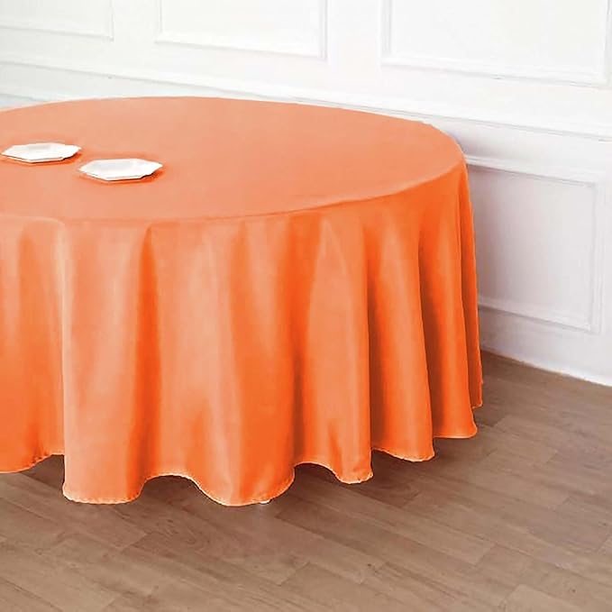 Efavormart Round Tablecloth, 120 Inch Stain & Wrinkle Resistant Washable Table - Image 3
