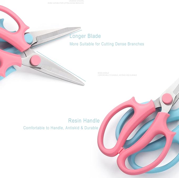 Leize Flower Scissors, Premium Thickened Stainless Steel Floral Shears - Image 3