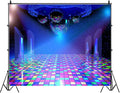Disco Backdrop 10x8FT 70s 80s 90s Party Lights Stage Background Banner by SADFA