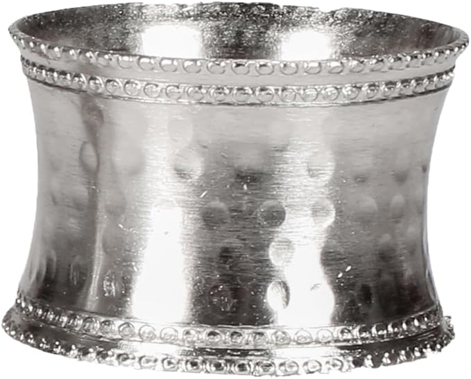 Silver Napkin Rings Set of 12, Heavy Duty Metal Napkin Holder Buckles, Fall - Image 9