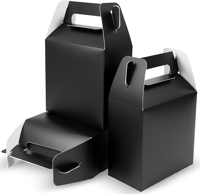 XAGLVV 12 Pack Black Party Favor Boxes by XAGLVV